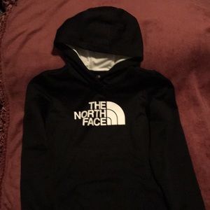 Black north face medium black sweatshirt